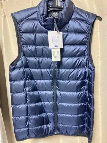 새상품 미사용/UNIQLO 울트라 라이트 다운 베스트 XS 69 Navy