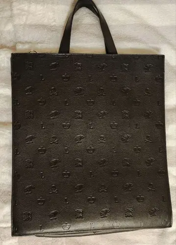 LOVELESS 토트백 해골 기사 BLACK