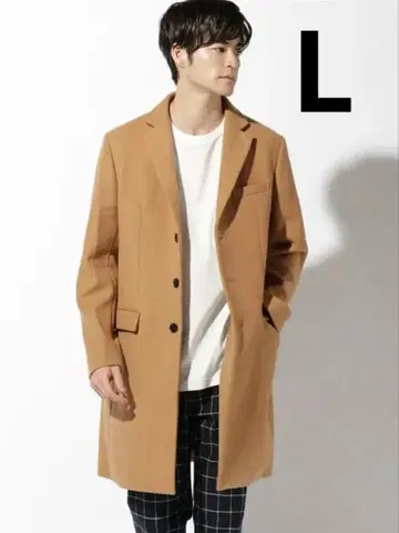 체스터 코트 남성용 글로벌 워크 아우터 브라운 카멜