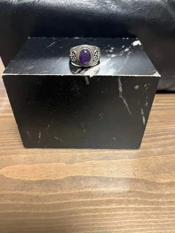 자수정 실버 반지 9호