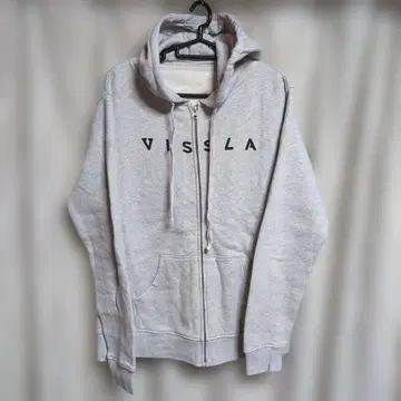 VISSLA 그레이 집업 후드티 L/G