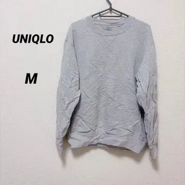 유니클로 [ M ] 그레이 크루넥 트레이닝복