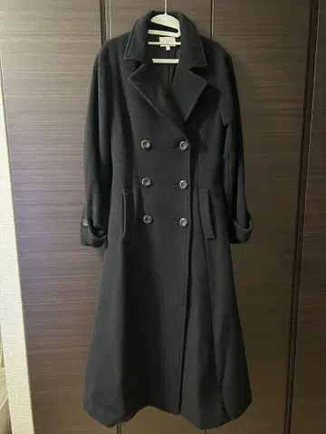 블랙 롱 코트 S 사이즈
