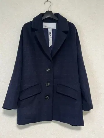 TICCA 티 체크 무늬 텐트 코트