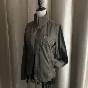 밀리터리 자켓 더블 지퍼 archive y2k 그런지