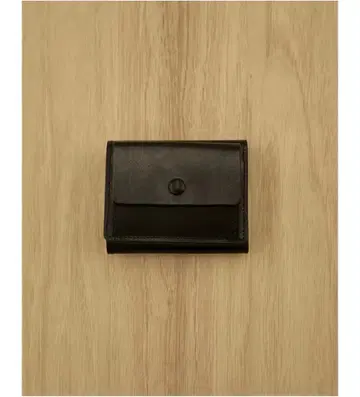 todayful 가죽 3단 폴더형 지갑 블랙