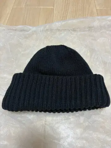 crepuscule 니트 모자 블랙 사이즈F 코튼