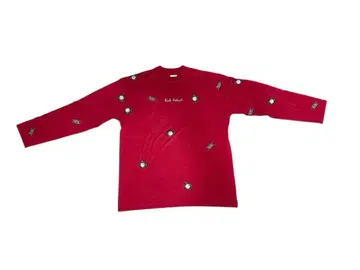 칼 헬무트 핑크하우스 긴팔 티셔츠 남성용 빨간색 [미사용]