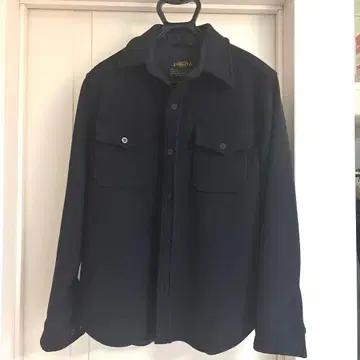 FIDELITY 네이비 울 셔츠 자켓