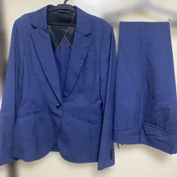 아오야마 양복 네이비 비즈니스 팬츠 수트 상하의