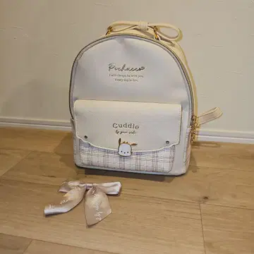 [ 사용 2회 ] 산리오 포차코 미니 백팩 리본 하트