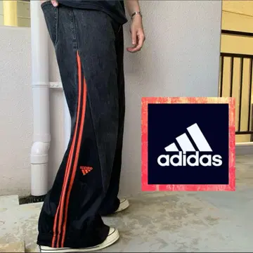 [ 선착순 ] 리메이크 데님 도킹 재구축 y2k 와이드 플레어 구제 의류