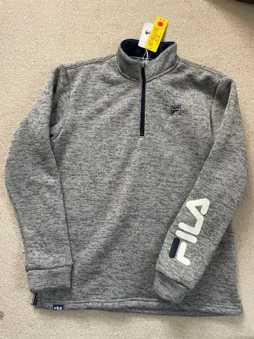 [ 새상품 택 포함 ] FILA 휠라 골프 하프 지퍼 풀오버 속기모 M