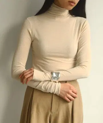 TODAYFUL 소프트 터틀넥 상의 투데이풀 하이넥