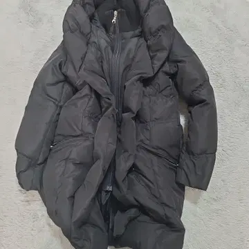 archive demain 다운 자켓 롱 블랙 y2k