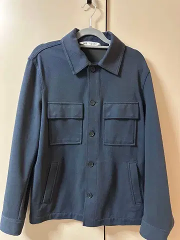 ZARA 네이비 커버올