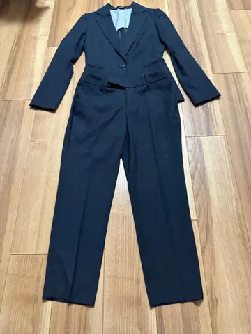 더 수트 컴퍼니 팬츠 수트 여성용 네이비