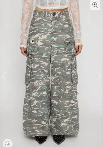 SEIRA x LAGUA 카모 카고 팬츠 L 사이즈