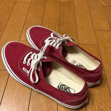 VANS 빨간색 스니커즈