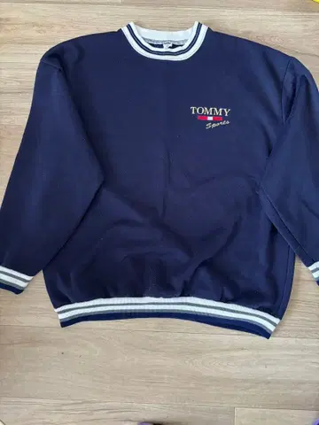 TOMMY 네이비 스포츠 트레이닝복