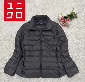 유니클로 울트라 라이트 다운 여성용 그레이 계열 L