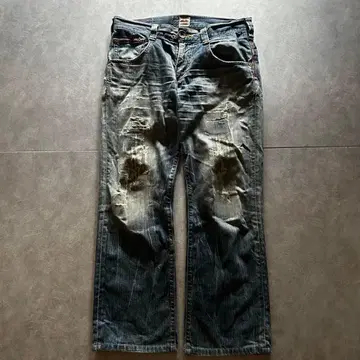 archive grunge edwin fade denim pants