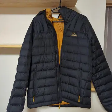 L.L.Bean 다운 자켓 S 블랙/오렌지
