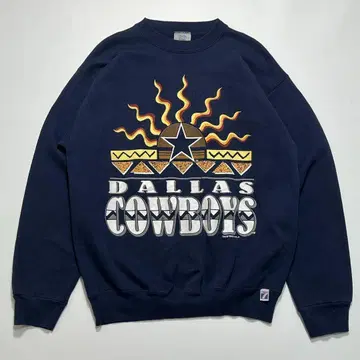 90s 로고7 NFL USA제 맨투맨 트레이닝복 L 네이비 5432