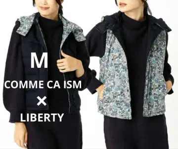 COMME CA ISM 리버티 리버서블 다운 베스트 네이비