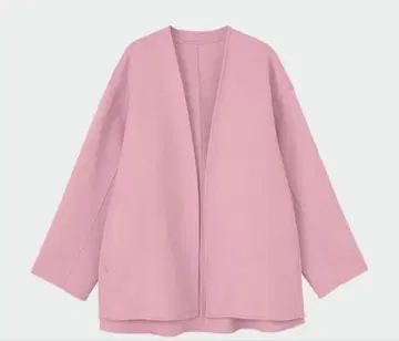 [ 새상품급 ] PLST 플라스테 핑크 오픈 프론트 자켓 벨트 포함