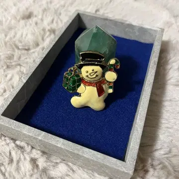 눈사람 크리스마스 브로치