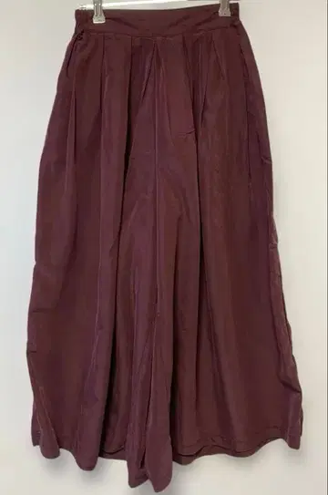 미즈이로 인드 와이드 팬츠 턱 버건디