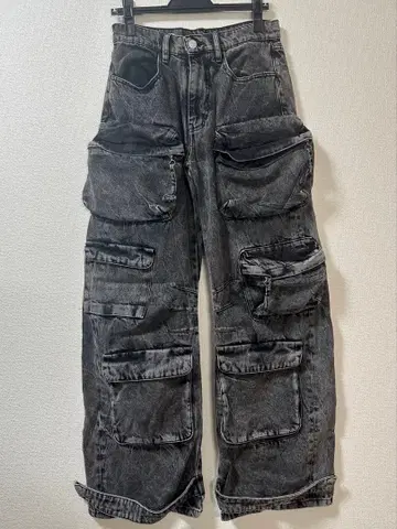 ZARA 데님 팬츠 카고 팬츠 청바지 그레이 자라 청바지
