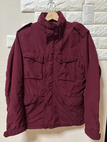 TOMORROWLAND 충전솜 사양 나일론 사파리 자켓 와인 M 사이즈