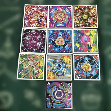 미사용품 베이블레이드 메탈 파이트 씰 10개 세트