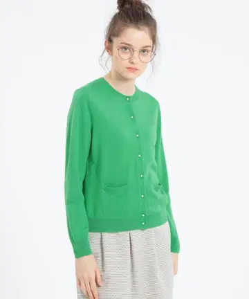 MACKINTOSH PHILOSOPHY 펄 니트 가디건 그린