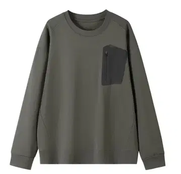 올리브 그린 크루넥 트레이닝복