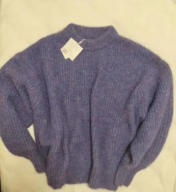 퍼플 니트 스웨터 F 사이즈