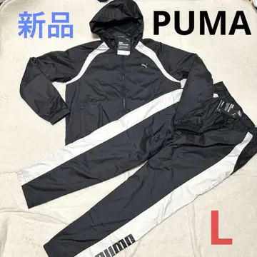 푸마 후드티 상하의 세트 여성용 속기모 L 윈드 브레이커