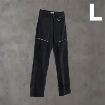 ADRER 더블 지퍼 스트레이트 데님