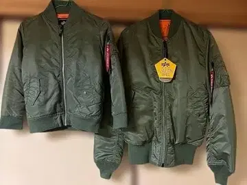 MA-1 플라이트 자켓 세이지 그린 남성용 M 키즈 140 세트