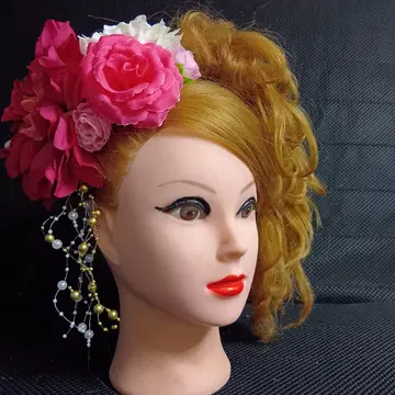 17일까지 500엔 할인 중 머리 장식 성인식 결혼식 벼머리