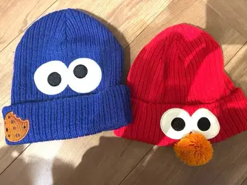 쿠키 몬스터 & 엘모 모자 세트