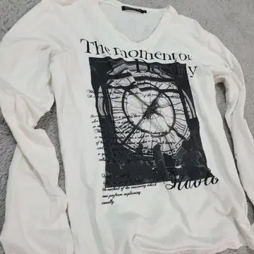 디아블로 V넥 긴팔 티셔츠 y2k 시크 스타일