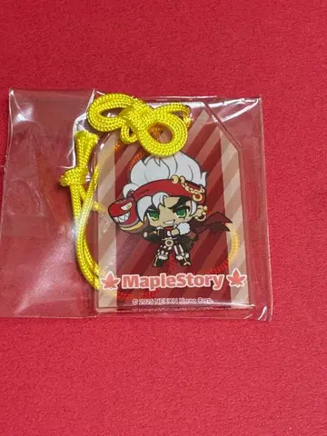 메이플스토리 메이플 축제 부적 키링 캐논슈터