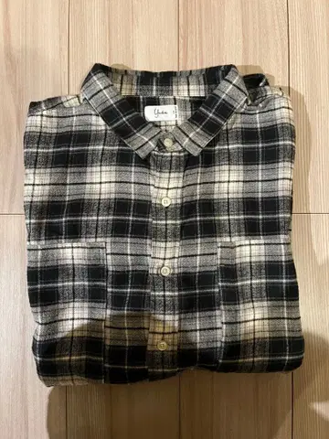 wed strore yuan 플란넬 긴팔 셔츠 체크 무늬