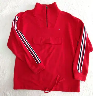 Tommy Hilfiger 하프 지퍼 트레이닝복 레드