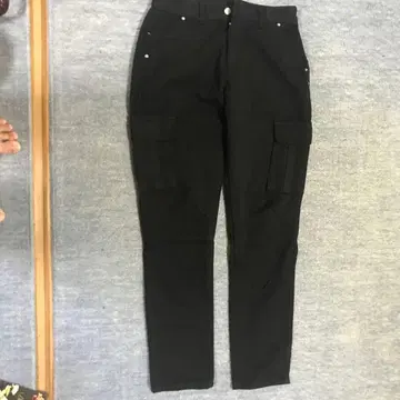 블랙 카고 팬츠 4 포켓