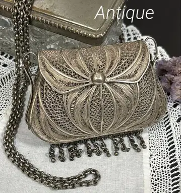 빈티지 미니 퍼스 은선 세공/silver filigree