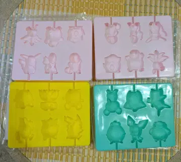 포켓몬 초코 메이 1.2.3 초콜릿 틀 4개 세트 유즈드 쇼와 레트로